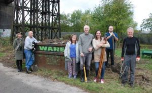 Clean up team at Bennerly Viaduct